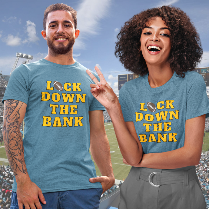 Unlock the Spirit of Jacksonville Jaguars Football with 'Lock Down the Bank' Tee
