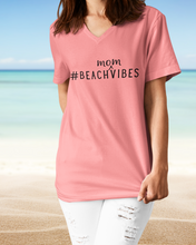 Load image into Gallery viewer, #BeachMomVibes V-neck
