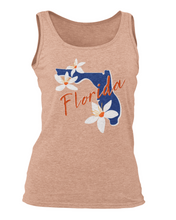 Load image into Gallery viewer, Florida Orange Blossoms Woman&#39;s Muscle Tank
